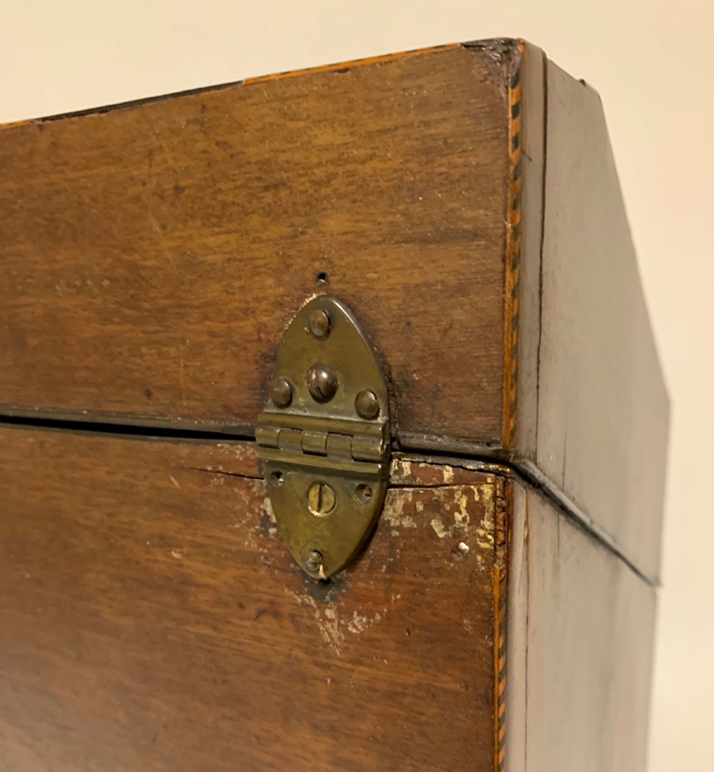 Georgian Mahogany Inlaid Knife Box View XX
