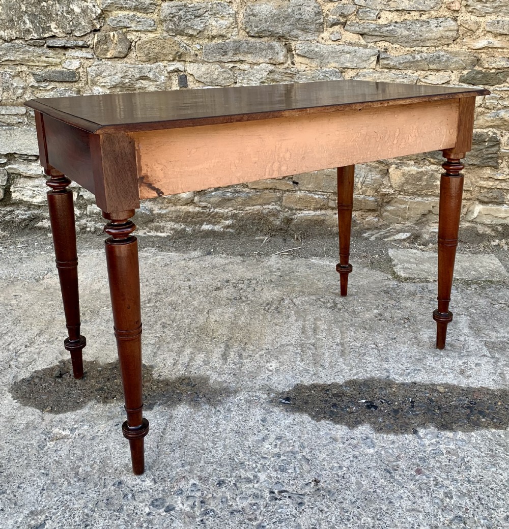 Victorian Mahogany Two Drawer Side Table View IX