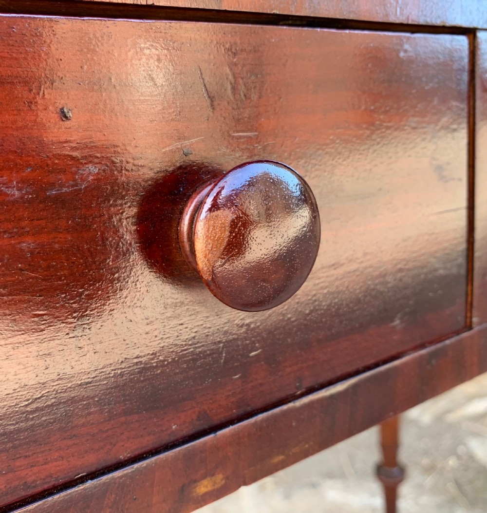 Victorian Mahogany Two Drawer Side Table View XVI