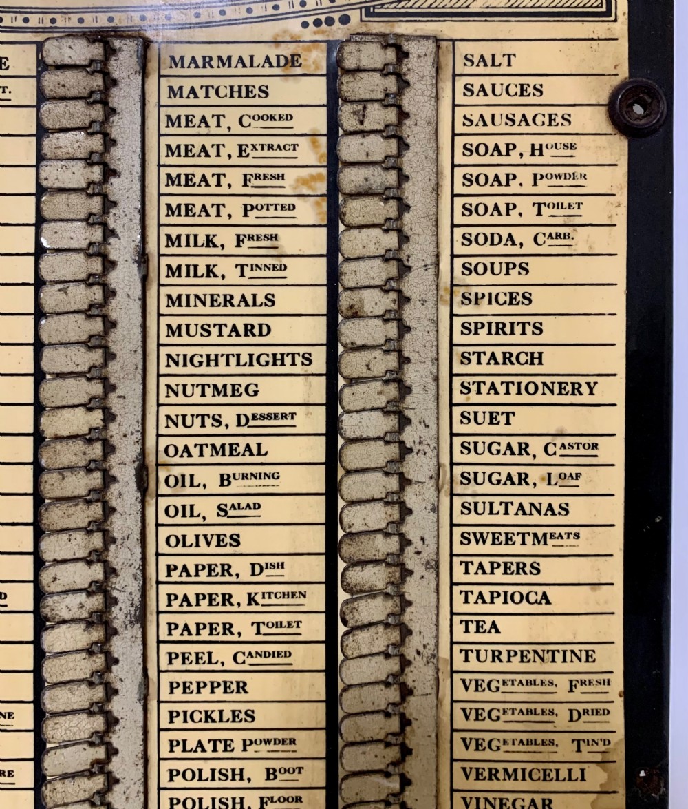 Antique Edwardian Charles Letts Household Wants Indicator  View IV