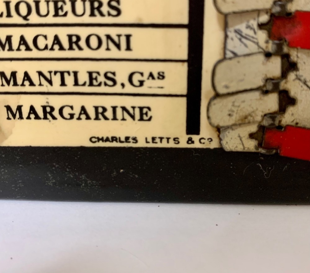 Antique Edwardian Charles Letts Household Wants Indicator  View IX