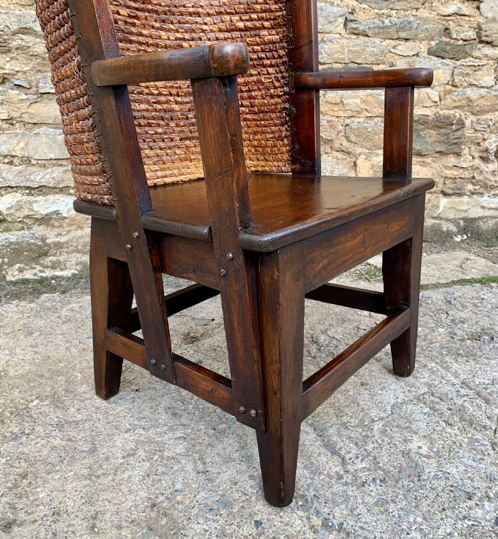 Antique Pine Ladies Orkney Chair  View XII