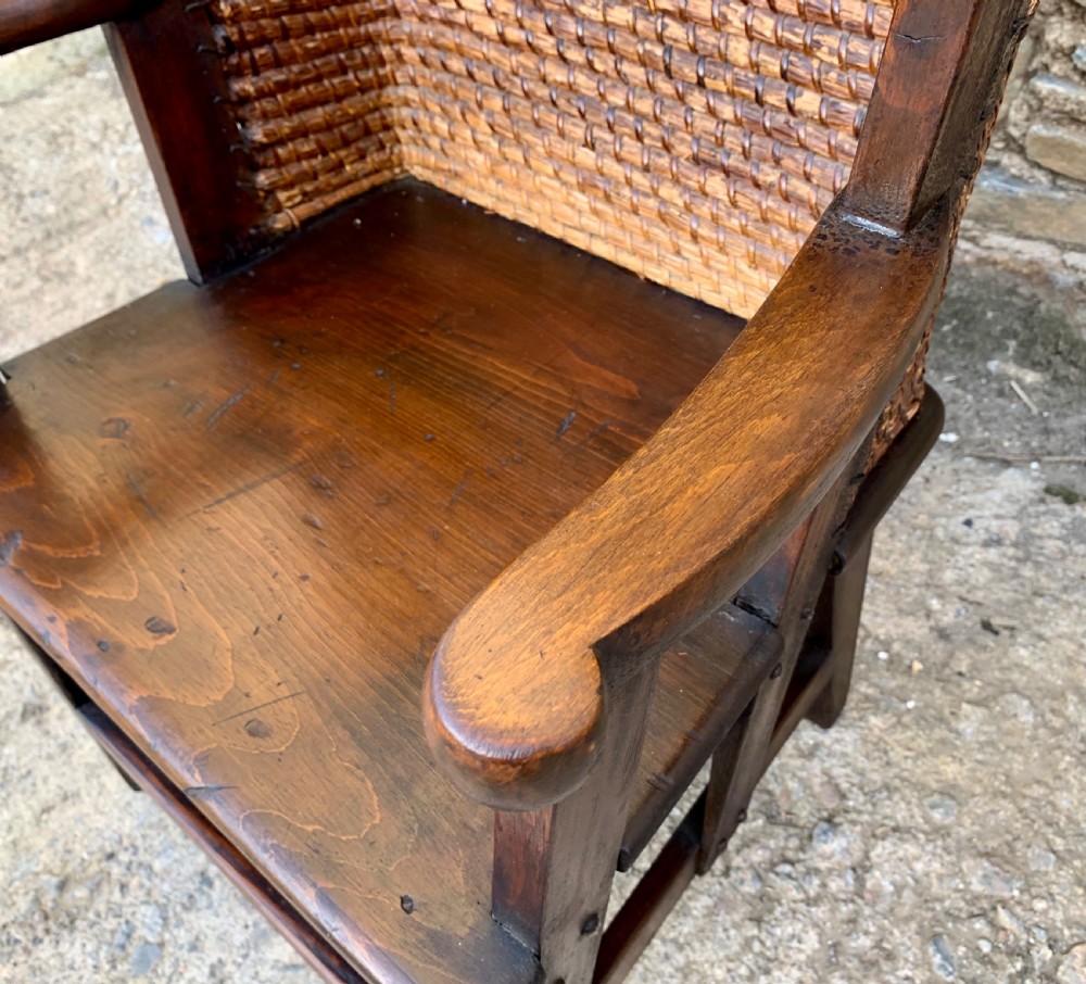 Antique Pine Ladies Orkney Chair  View XIV