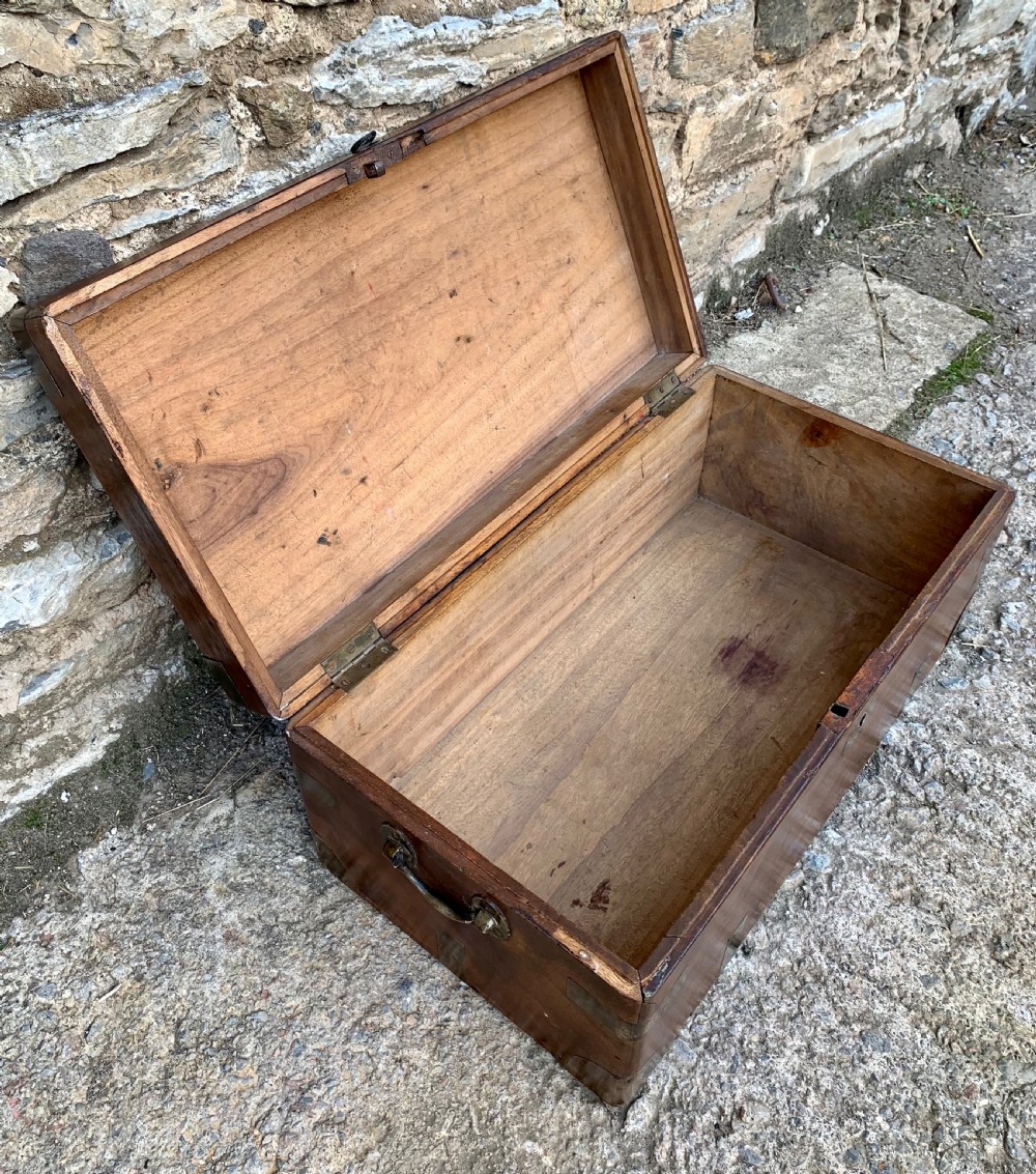 Antique Military Camphor Wood Trunk View VII
