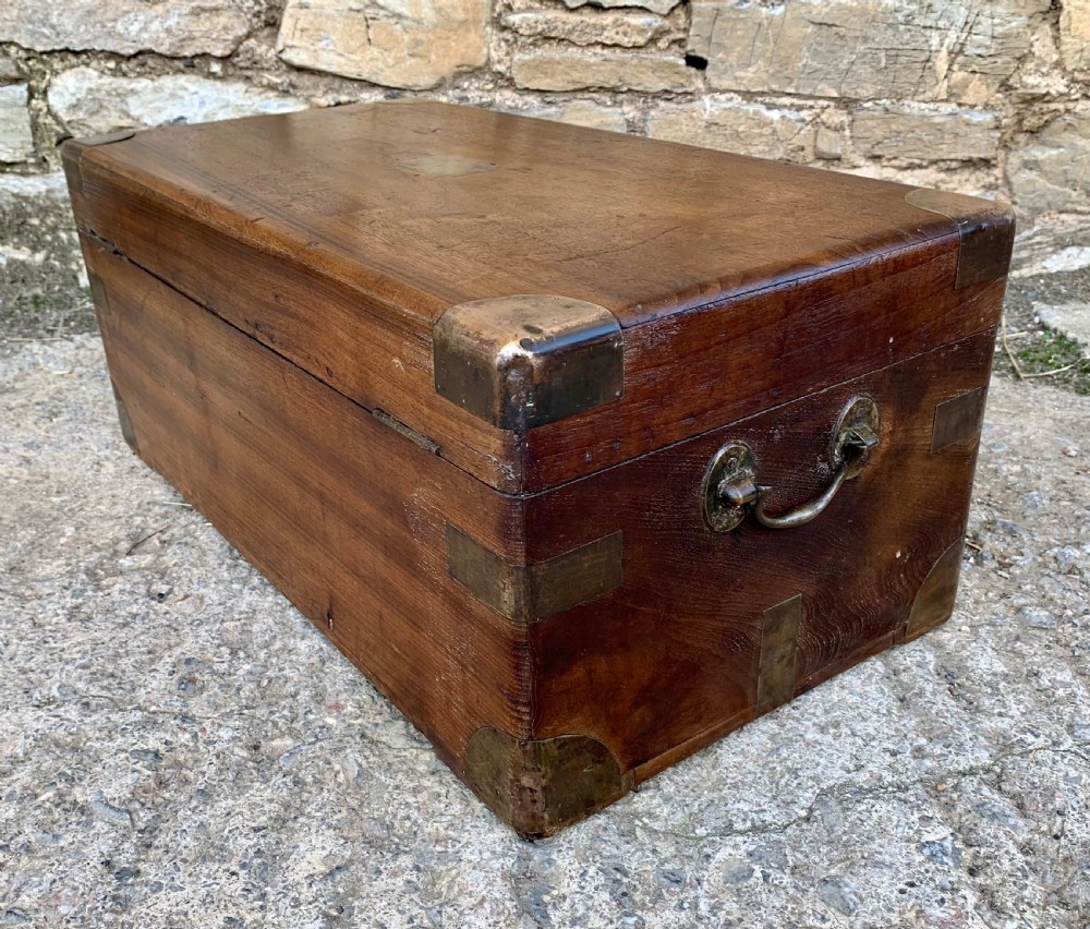 Antique Military Camphor Wood Trunk View XIII