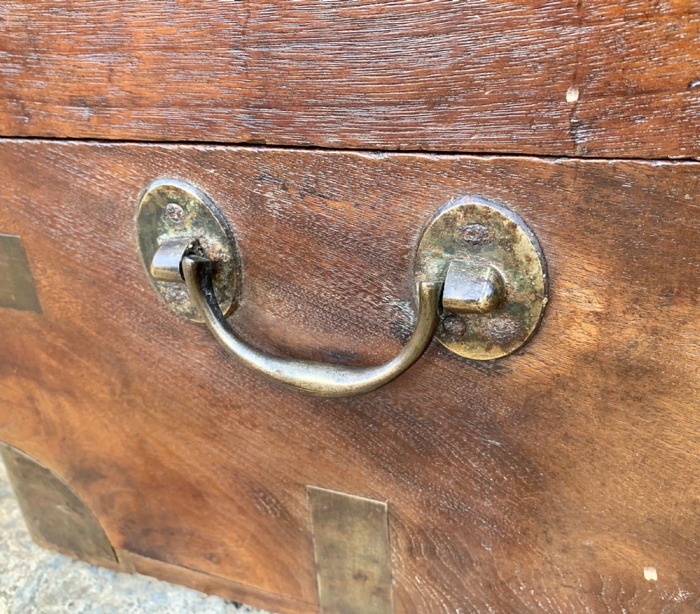 Antique Military Camphor Wood Trunk View XV