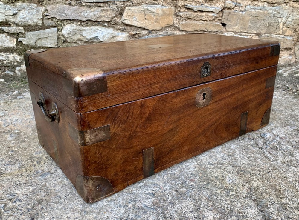 Antique Military Camphor Wood Trunk View XVI