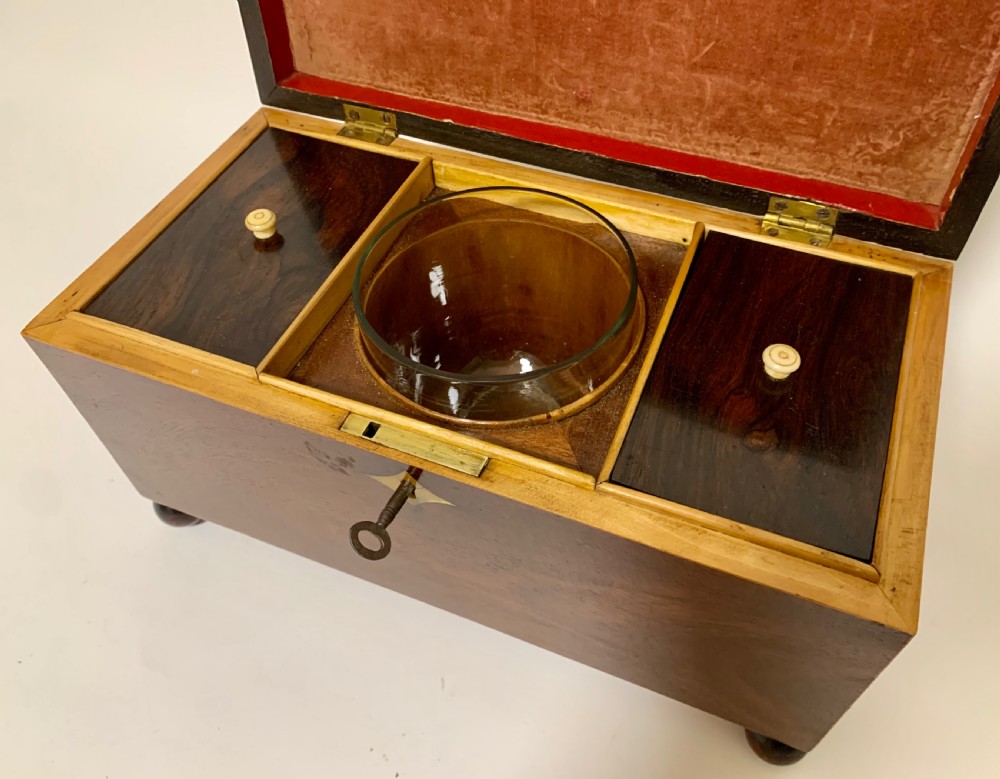 Georgian Mahogany Tea Caddy View X
