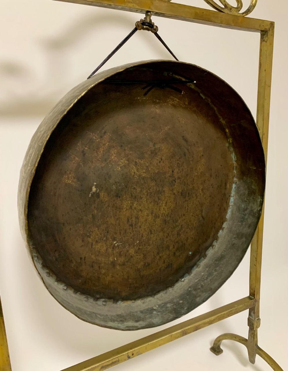 Large Antique Burmese Brass Dinner Gong View IV