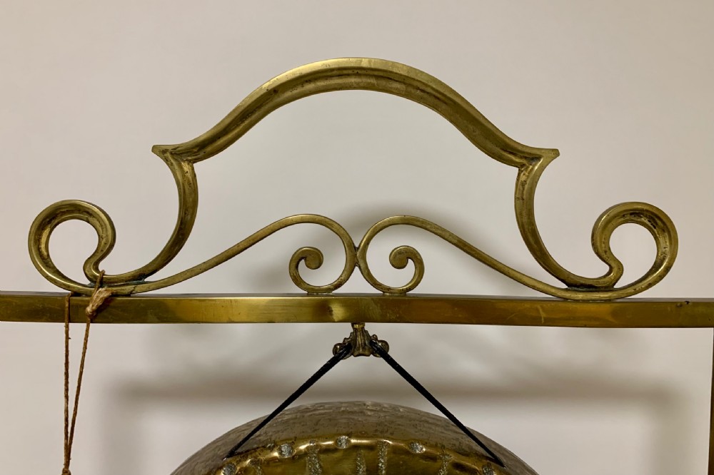 Large Antique Burmese Brass Dinner Gong View VII