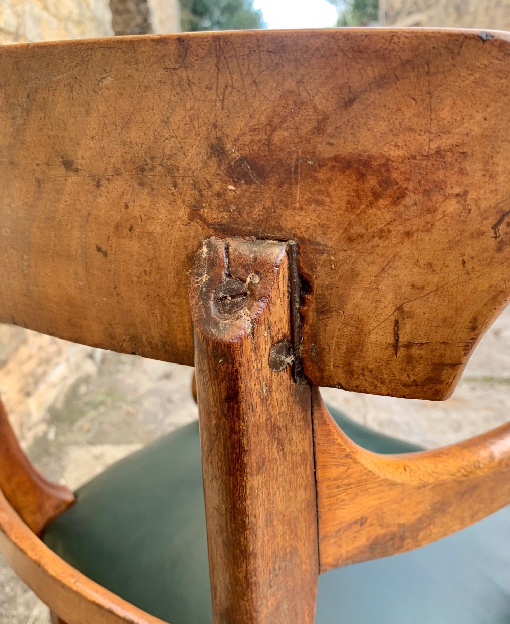 Regency Mahogany Scroll Arm Carver Chair View XII