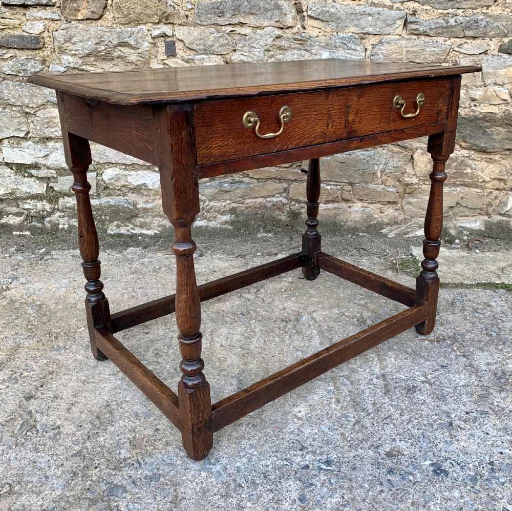 18th Century Oak Side Table View X