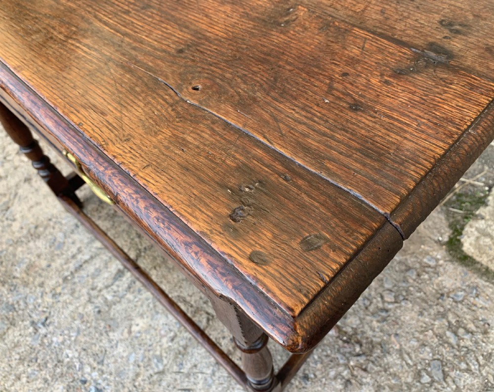 18th Century Oak Side Table View XI