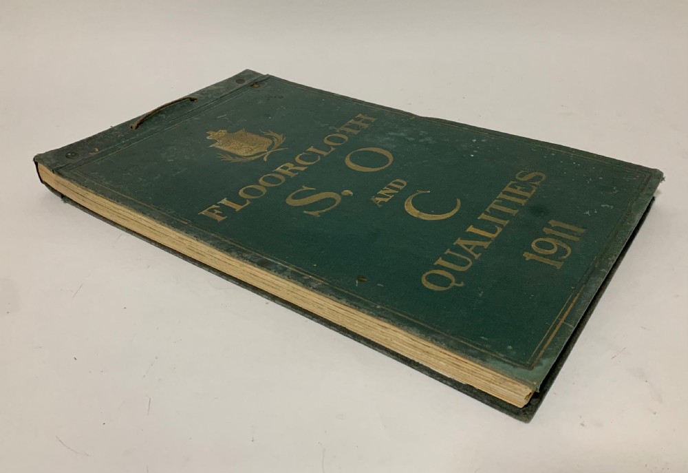 Antique 1911 Floorcloth Salesman's Sample Book View II