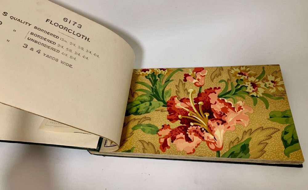 Antique 1911 Floorcloth Salesman's Sample Book View VI