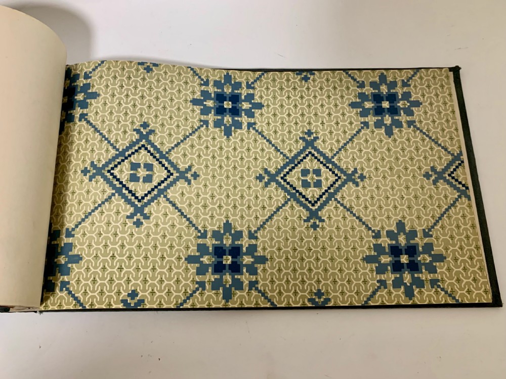 Antique 1911 Floorcloth Salesman's Sample Book View XIV