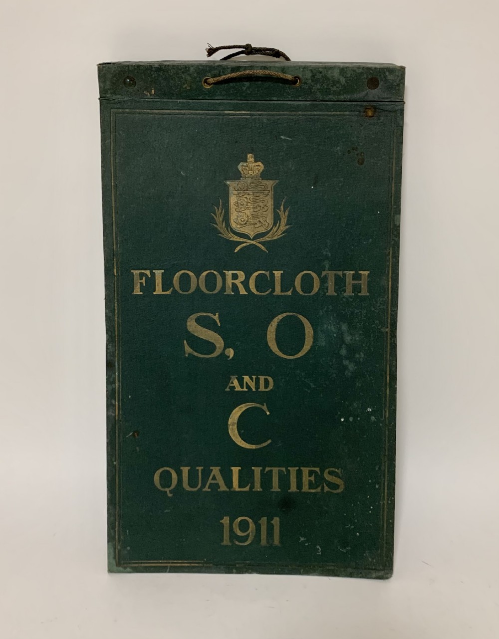 Antique 1911 Floorcloth Salesman's Sample Book