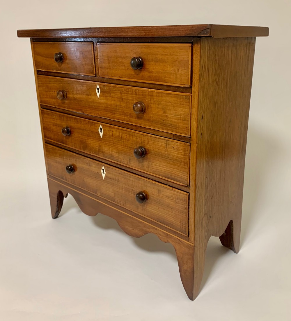 Antique Miniature Apprentice Chest of Drawers View VI