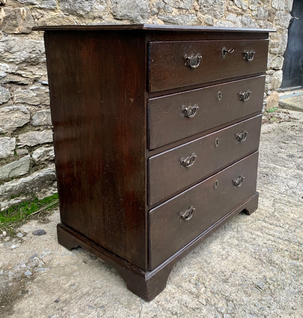 Small Georgian Oak Chest of Drawers View II