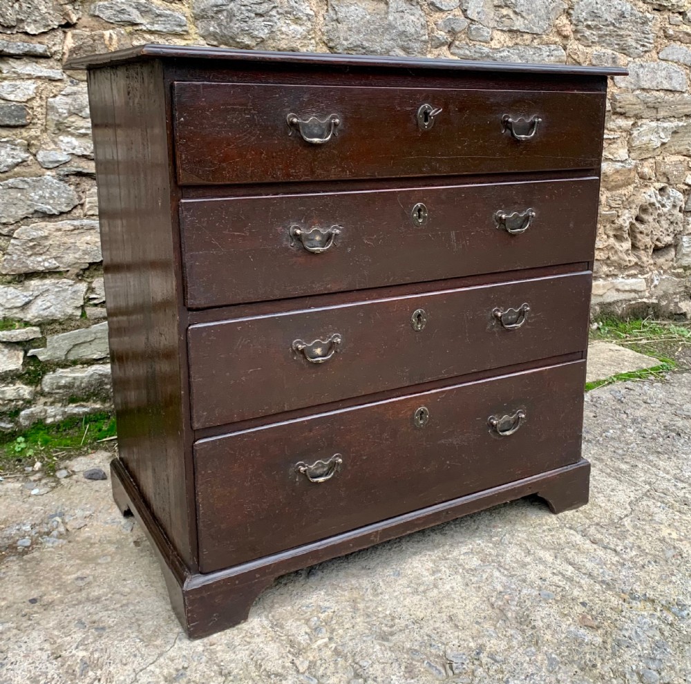 Small Georgian Oak Chest of Drawers View III
