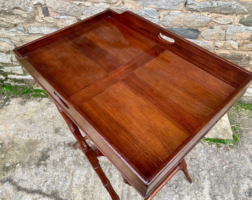 Victorian Mahogany Folding Butlers Tray View XIV