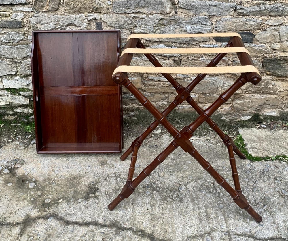 Victorian Mahogany Folding Butlers Tray View XV
