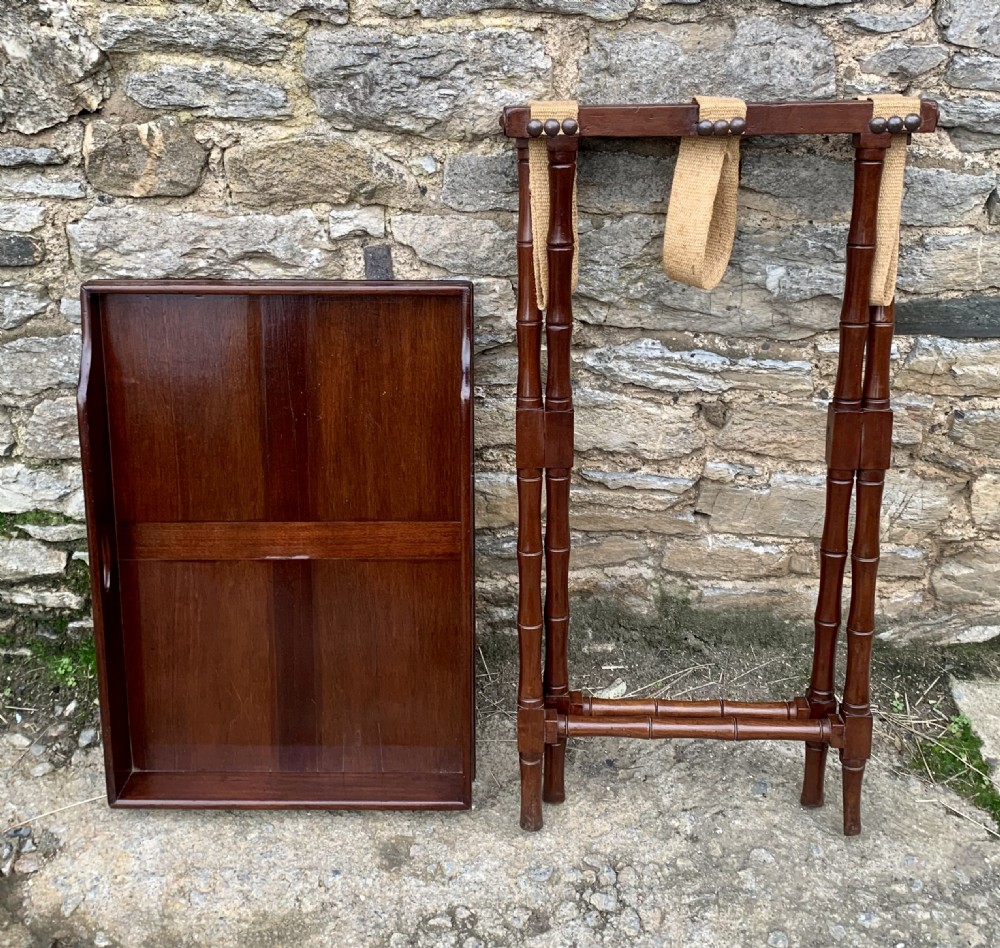 Victorian Mahogany Folding Butlers Tray View XVIII