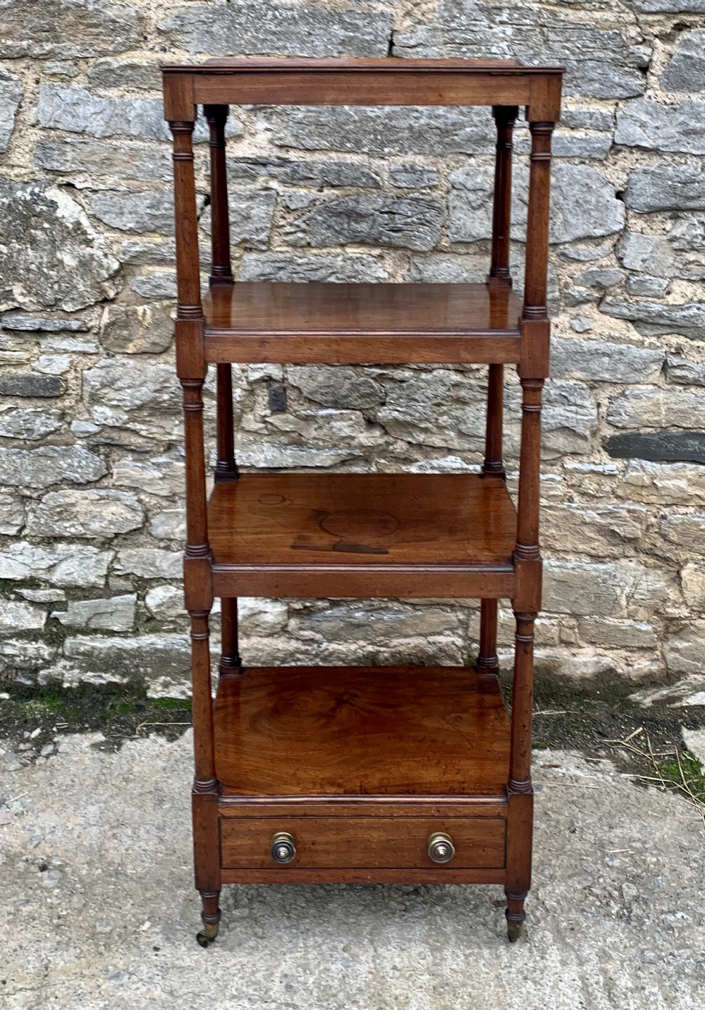 Antique George III Mahogany Whatnot