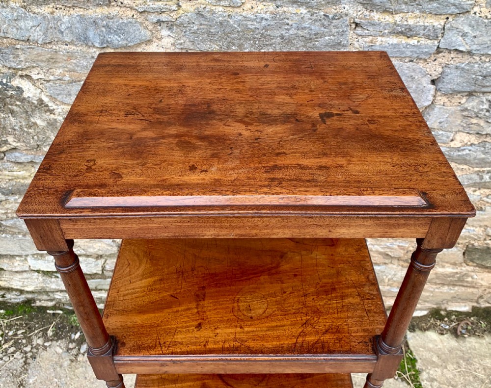 Antique George III Mahogany Whatnot View V