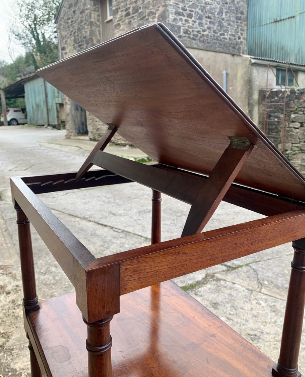 Antique George III Mahogany Whatnot View VIII
