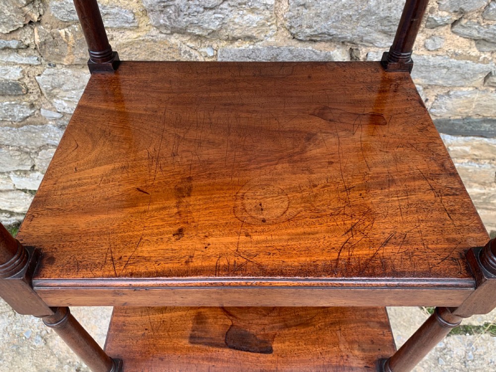 Antique George III Mahogany Whatnot View IX