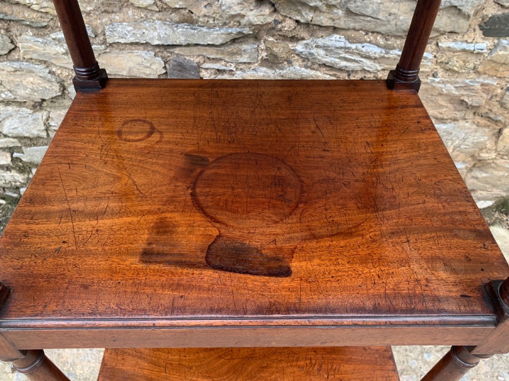 Antique George III Mahogany Whatnot View X