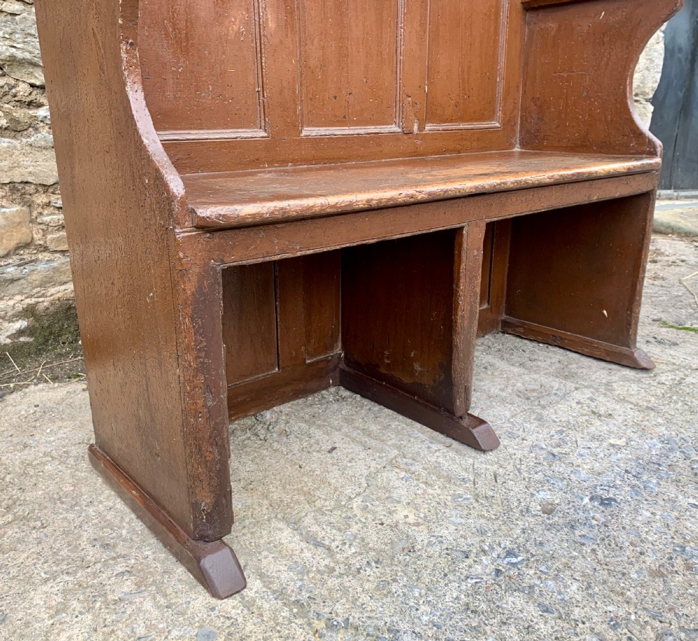Antique Westcountry Pine Tavern Settle View V