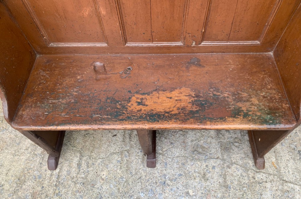 Antique Westcountry Pine Tavern Settle View XXIII