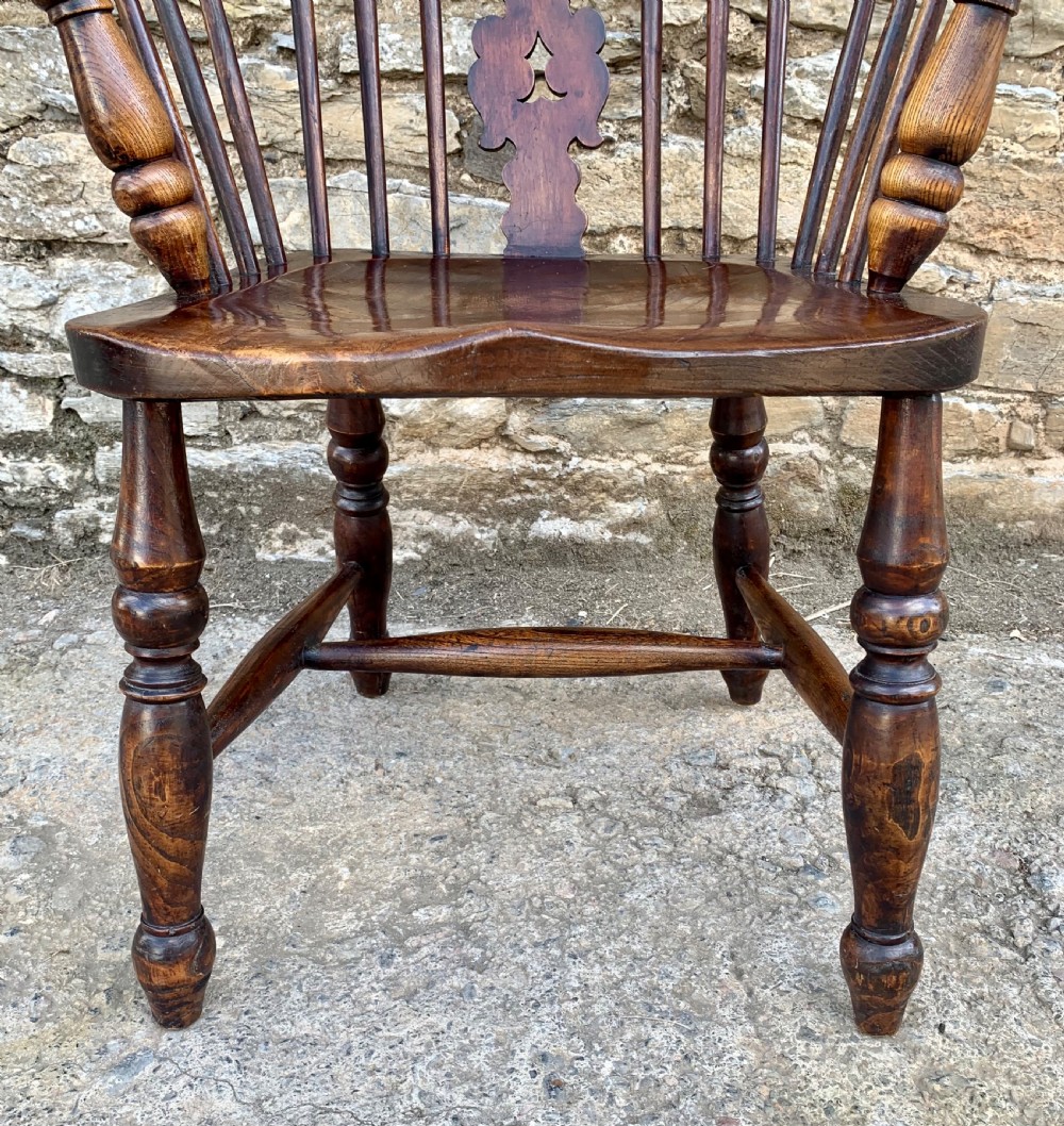 Antique Windsor Chair with Elm Seat View VI