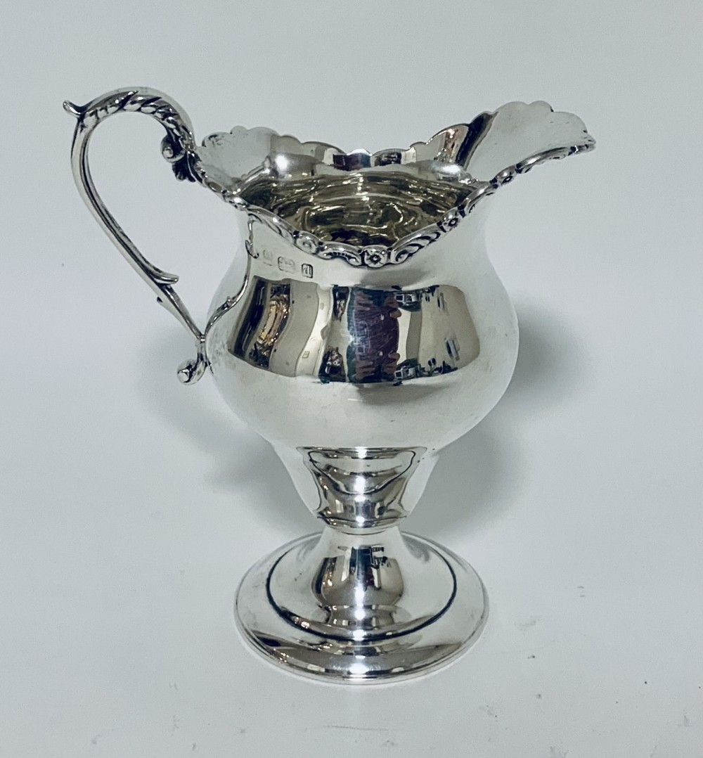 Antique Edwardian Solid Sterling Silver Milk or Cream Jug 1903