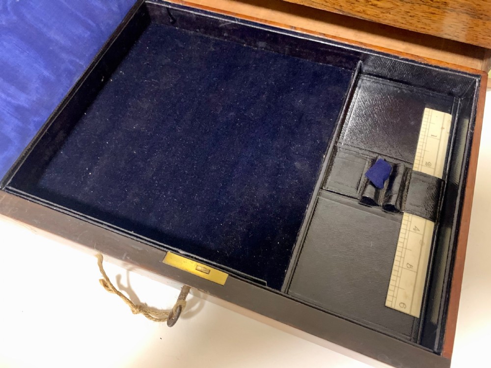 Victorian Rosewood Sterling Silver Vanity Box View XI