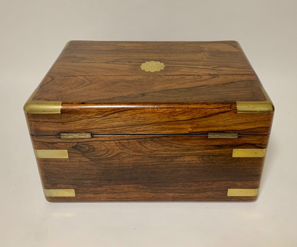 Victorian Rosewood Sterling Silver Vanity Box View XXI