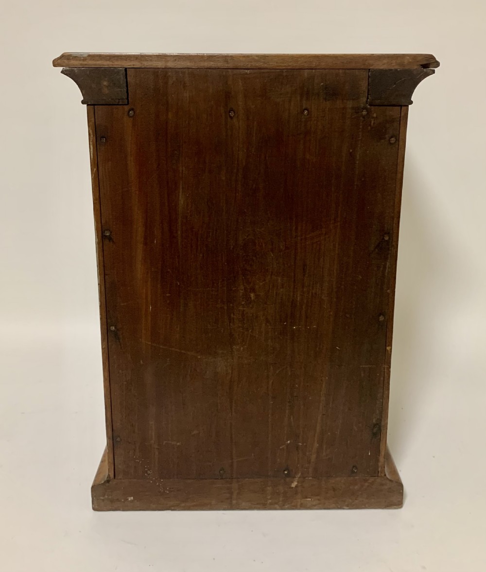 Victorian Mahogany Tabletop Collectors Cabinet View VII