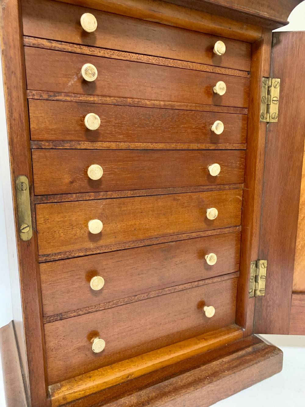 Victorian Mahogany Tabletop Collectors Cabinet View XI