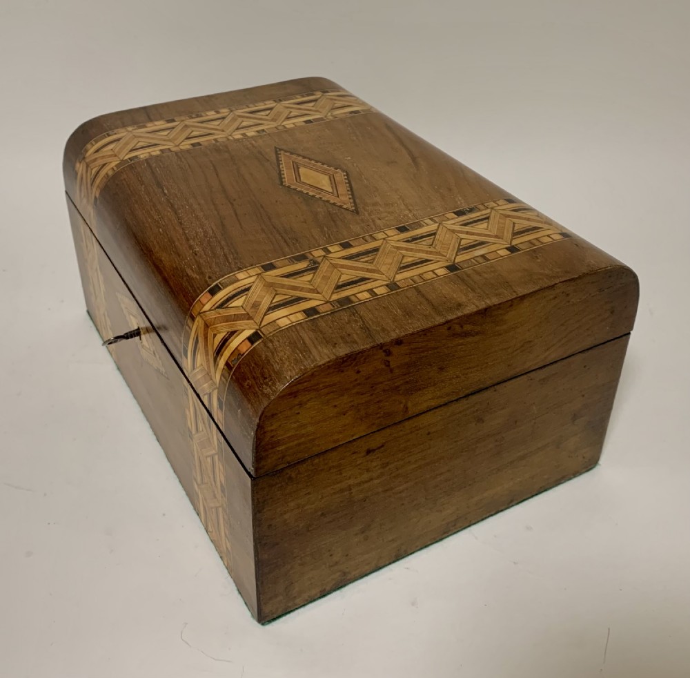 Antique Tunbridge Ware Jewellery Box View III