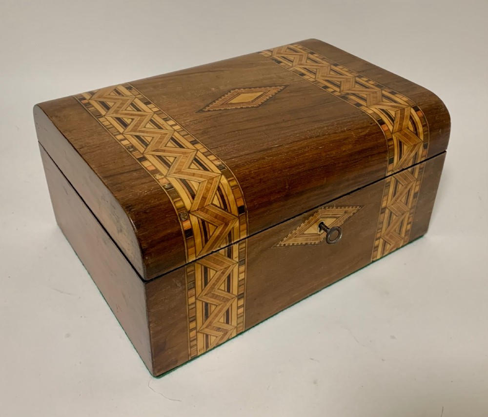 Antique Tunbridge Ware Jewellery Box View IV