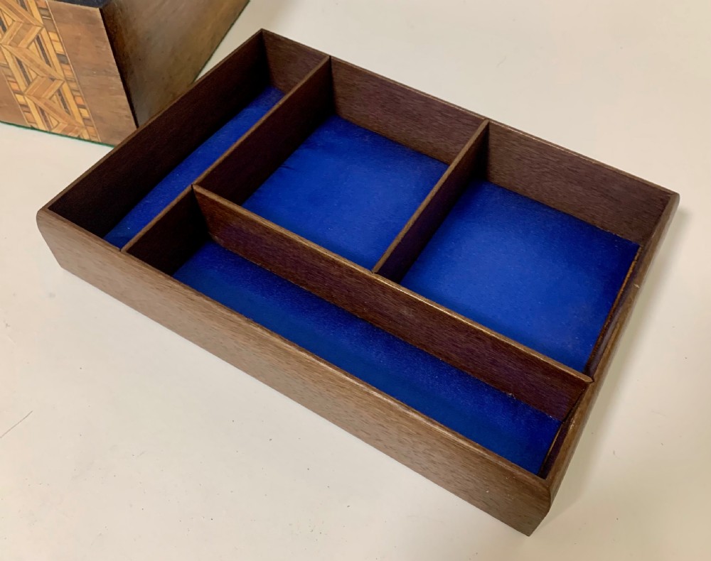 Antique Tunbridge Ware Jewellery Box View XI