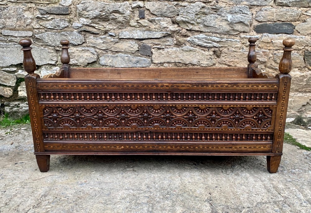 Antique Breton Cradle View II