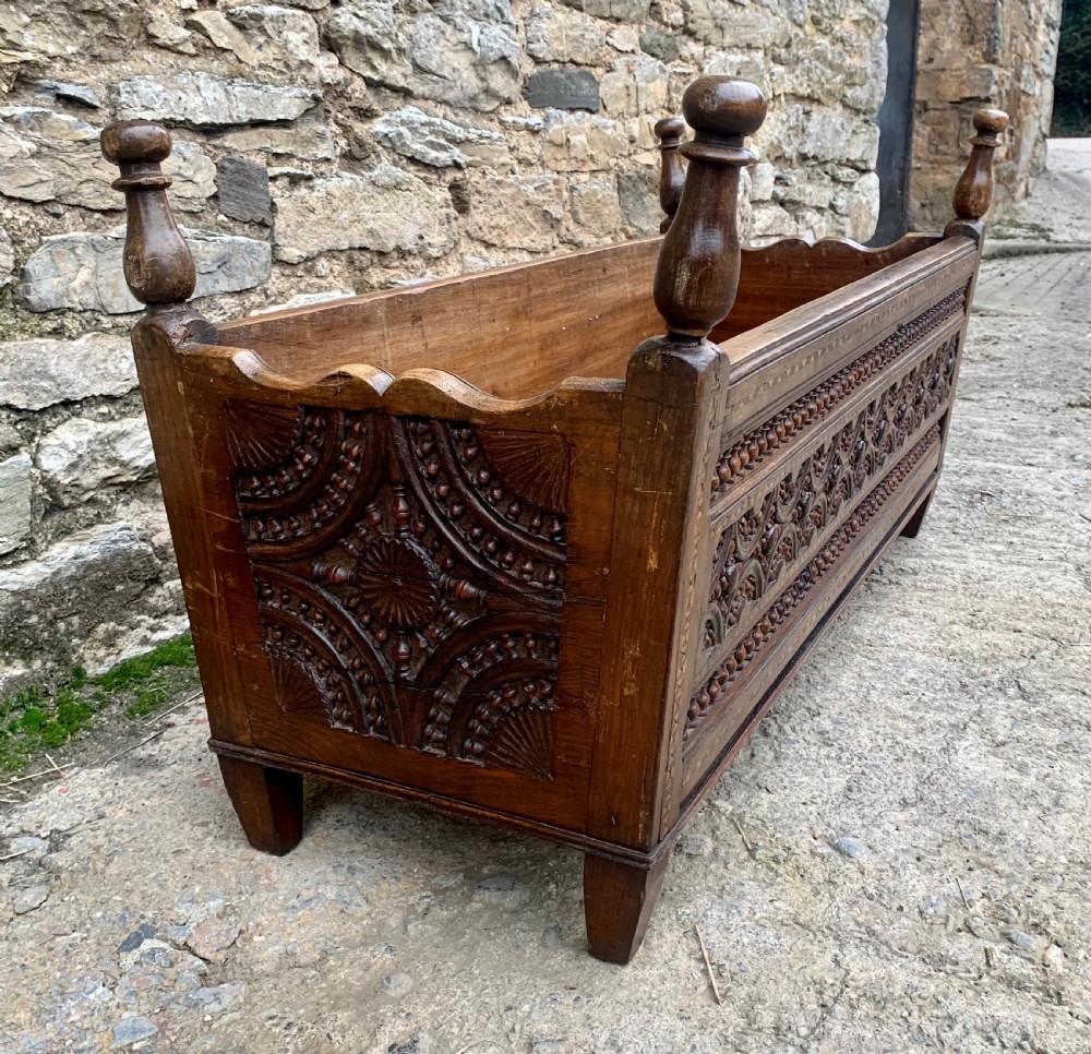 Antique Breton Cradle View V