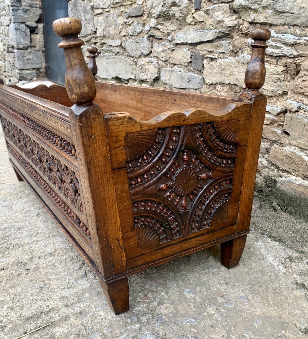 Antique Breton Cradle View VII
