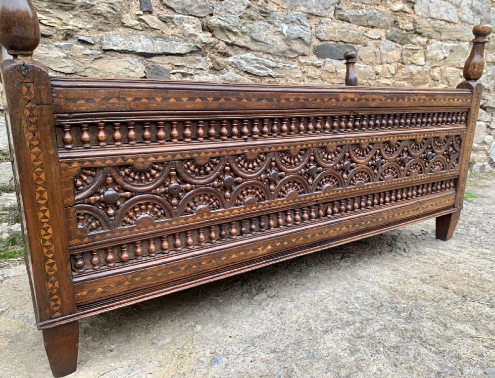 Antique Breton Cradle View IX