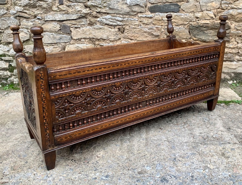 Antique Breton Cradle View XII
