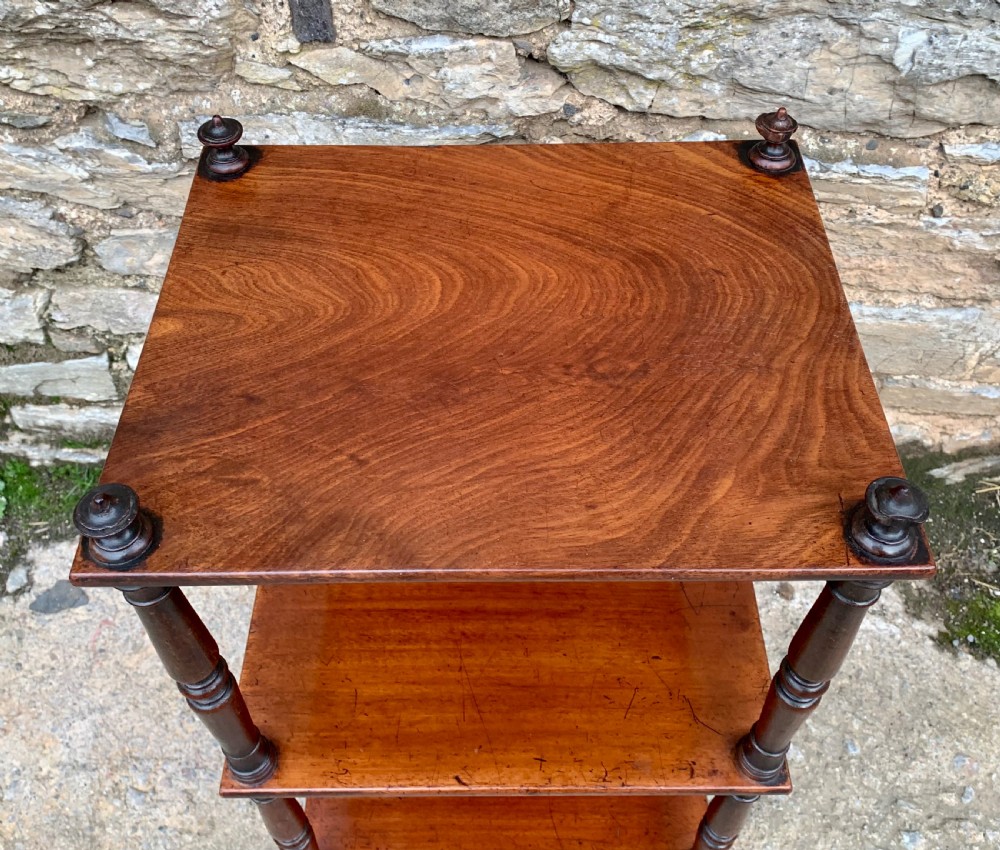Georgian Mahogany Whatnot View VI