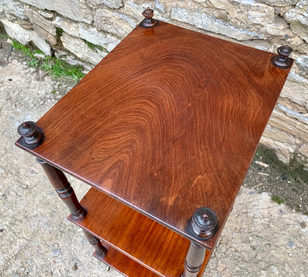Georgian Mahogany Whatnot View XI
